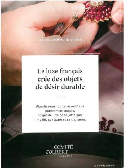 Connaissance des Arts (Hors-Série) – Le Luxe Français – Acteur de la Création Durable – Comité Colbert 2023